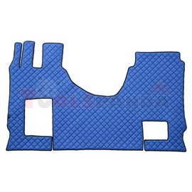 Floor mat F-CORE MERCEDES, on the whole floor, ECO-LEATHER, quantity per set 3 szt. (material - eco-leather, colour - blue, conv