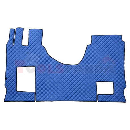 Floor mat F-CORE MERCEDES, on the whole floor, ECO-LEATHER, quantity per set 3 szt. (material - eco-leather, colour - blue, conv