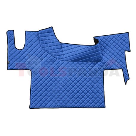 Floor mat F-CORE RENAULT, on the whole floor, ECO-LEATHER, quantity per set 1 szt. (material - eco-leather, colour - blue, flat 