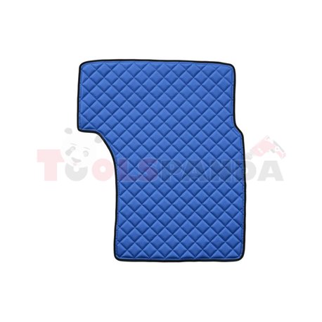 Floor mat F-CORE MAN, for central tunnel, ECO-LEATHER, quantity per set 1 szt. (material - eco-leather, colour - blue, wide cab 