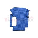 Floor mat F-CORE, for central tunnel, ECO-LEATHER, quantity per set 1 szt. (material - eco-leather, colour - blue, wide cab 250c