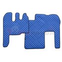 Floor mat F-CORE RENAULT, on the whole floor, ECO-LEATHER, quantity per set 2 szt. (material - eco-leather, colour - blue) RVI M