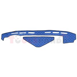 Dashboard mat (proximity sensor hole missing) blue, ECO-leather, ECO-LEATHER RVI T 01.13-