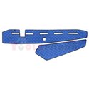 Dashboard mat (proximity sensor hole) blue, ECO-leather, ECO-LEATHER VOLVO FH 16 II 03.14-