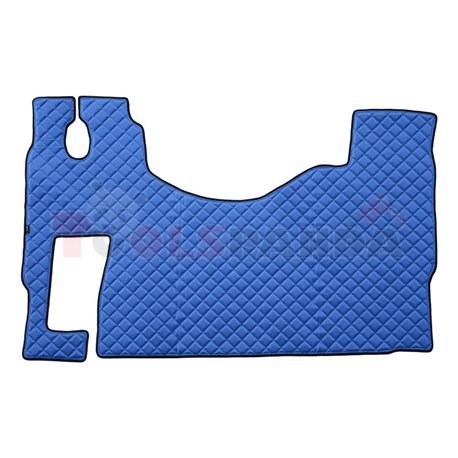 Floor mat F-CORE MERCEDES, on the whole floor, ECO-LEATHER, quantity per set 1 szt. (material - eco-leather, colour - blue, conv