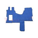 Floor mat F-CORE MERCEDES, on the whole floor, ECO-LEATHER, quantity per set 1 szt. (material - eco-leather, colour - blue, cab 