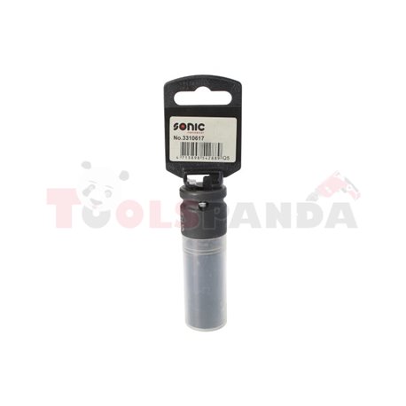 Ударна 6-стенна вложка 1/2”, метричен размер: 17mm HEX, дължина 88mm