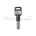 Ударна 6-стенна вложка 1/2”, метричен размер: 17mm HEX, дължина 88mm