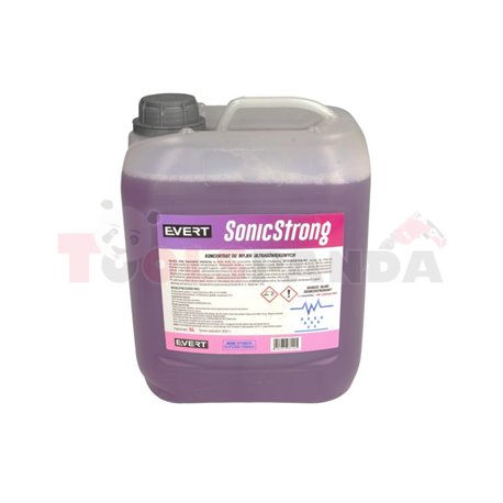 SONIC STRONG Strong Concentrate 5l, течност за ултразвукови почистващи препарати, подходяща и за шайби и шайби под налягане, но 