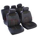 Cover seats T2 (polyester, black, front+rear set, 5 headrest covers + 2 seat covers + 2 front support + 1 rear seat cover + 1 su