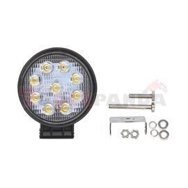 Working lamp, Osram Opto Semiconductors LED, number of diodes: 9, power max: 27W, voltage: 12/24/30V, Osram LED Inside, waterpro