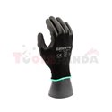 12 чифта, Защитни ръкавици, ULTRA BLACK, найлон / полиуретан, цвят: черен, размер: 10 / XL, 4131 EN 388 EN 420 Категория II