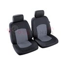 Cover seats T1 (polyester, black/grey, front seats, 2 headrest covers + 2 support covers + 2 seat cover + 2 seat) Manaus, compat