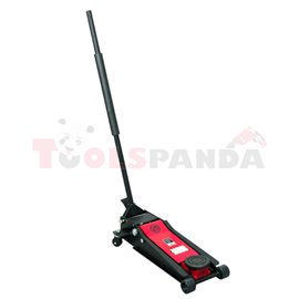 Mobile hydraulic jack, lifting capacity: 3000kg, maximum lifting height: 455mm, mobile (possibility of leg-operated lifting)