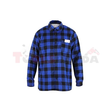 Фланелна работна риза, синьо-черен чек, размер M