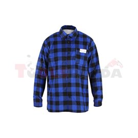 Koszula robocza flanelowa, krata niebiesko czarna, rozmiar XL