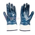 12 чифта, Защитни ръкавици, P008, нитрил, цвят: син, размер: универсален, предназначен за работа с масла и мазнини, 4211 EN 388 