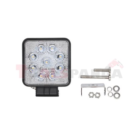 Working lamp, Osram Opto Semiconductors LED, number of diodes: 9, power max: 27W, voltage: 12/24/30V, Osram LED Inside, waterpro
