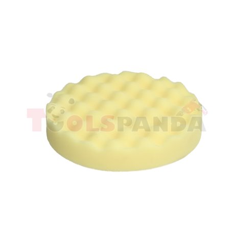 Polishing sponge disc, diameter: 150mm, colour: yellow, for milk Extra Fine,