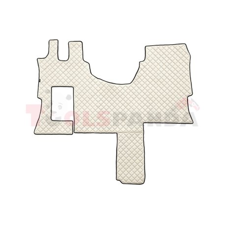 Floor mat F-CORE MERCEDES, on the whole floor, ECO-LEATHER, quantity per set 1 szt. (material - eco-leather, colour - champagne,