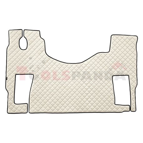 Floor mat F-CORE MERCEDES, on the whole floor, ECO-LEATHER, quantity per set 1 szt. (material - eco-leather, colour - grey, flat