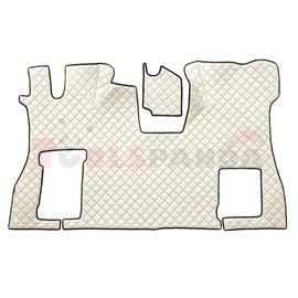 Floor mat F-CORE SCANIA, on the whole floor, ECO-LEATHER, quantity per set 2 szt. (material - eco-leather, colour - champagne, c