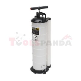 Oil extractor, tank capacity: 6,5L, manual draining (with set of probes)