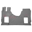 Floor mat F-CORE MERCEDES, on the whole floor, ECO-LEATHER, quantity per set 1 szt. (material - eco-leather, colour - grey, pneu