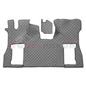 Floor mat F-CORE SCANIA, on the whole floor, ECO-LEATHER, quantity per set 2 szt. (material - eco-leather, colour - grey, pneuma