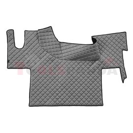 Floor mat F-CORE RENAULT, on the whole floor, ECO-LEATHER, quantity per set 1 szt. (material - eco-leather, colour - grey, flat 