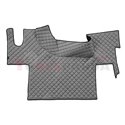 Floor mat F-CORE RENAULT, on the whole floor, ECO-LEATHER, quantity per set 1 szt. (material - eco-leather, colour - grey, flat 