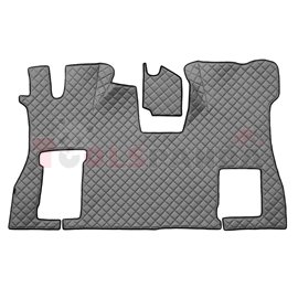Floor mat F-CORE SCANIA, on the whole floor, ECO-LEATHER, quantity per set 2 szt. (material - eco-leather, colour - grey, conver