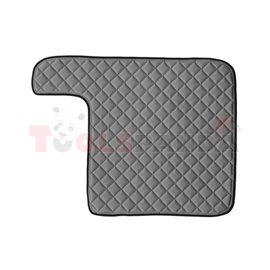 Floor mat F-CORE VOLVO, for central tunnel, ECO-LEATHER, quantity per set 1 szt. (material - eco-leather, colour - grey, automat
