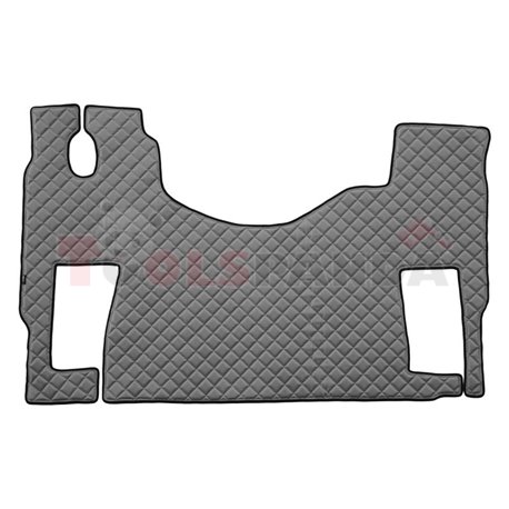 Floor mat F-CORE MERCEDES, on the whole floor, ECO-LEATHER, quantity per set 1 szt. (material - eco-leather, colour - grey, flat