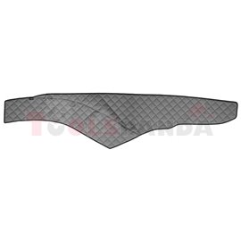 Dashboard mat (wide cabin 250 cm) grey, ECO-leather, ECO-LEATHER MERCEDES ACTROS MP4 / MP5 07.11-