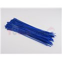 Plastic cable tie 100pcs, type: cable tie, colour: blue, length 300mm, width 3,6mm, max. diameter 88mm
