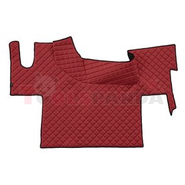 Floor mat F-CORE RENAULT, on the whole floor, ECO-LEATHER, quantity per set 1 szt. (material - eco-leather, colour - red, flat f
