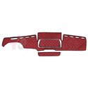 Dashboard mat red, ECO-leather, ECO-LEATHER MAN TGX 09.07-