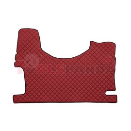 Floor mat F-CORE MERCEDES, for central tunnel, ECO-LEATHER, quantity per set 1 szt. (material - eco-leather, colour - red, high 