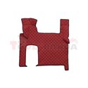 Floor mat F-CORE MAN, for central tunnel, ECO-LEATHER, quantity per set 1 szt. (material - eco-leather, colour - red, automatic 