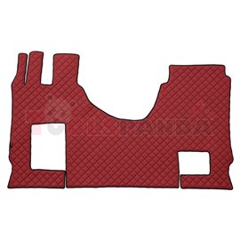 Floor mat F-CORE MERCEDES, on the whole floor, ECO-LEATHER, quantity per set 3 szt. (material - eco-leather, colour - red, conve