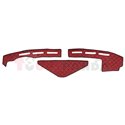 Dashboard mat (proximity sensor hole) red, ECO-leather, ECO-LEATHER RVI T 01.13-