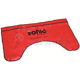 Protective cover (red, foil, for fender, reusable, 1 pcs) Suction pad