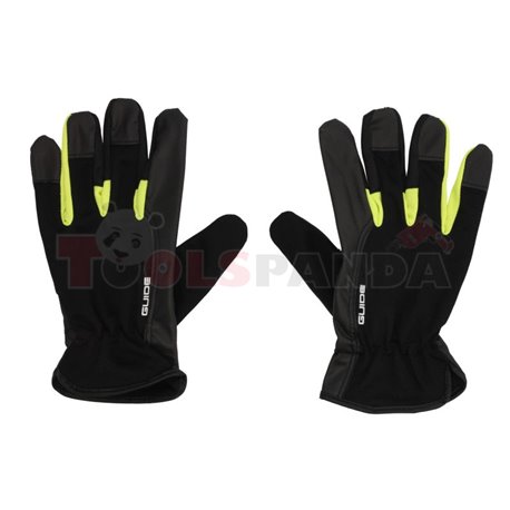 1 чифт, Защитни ръкавици, материал / кожа, цвят: черен / жълт, промишленост: автомобилна транспорт, предназначение: за работа в 