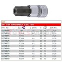 Бит вложка: размер на гнездо: 3/8", профил: TORX Tamper, размер на шлици 2: T27H,