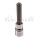 Бит вложка: размер на гнездо: 1/2", профил: шестостен HEX, метричен размер: 12 mm, тип насадка: дълъг,