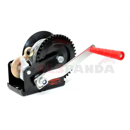 Portable winch towing 540kg/1200lb rope type: steel