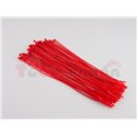 Plastic cable tie 100pcs, type: cable tie, colour: red, length 300mm, width 3,6mm, max. diameter 88mm