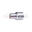 Socket 12-point 3/8", profile 12PT, metric size: 8mm, socket type: short, length 28mm