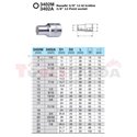 Socket 12-point 3/8", profile 12PT, metric size: 8mm, socket type: short, length 28mm